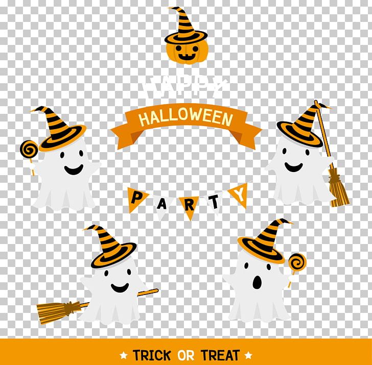 Happy Halloween Cute White Ghost Element PNG, Clipart, Brand, Clip Art, Design, Encapsulated Postscript, Festive Elements Free PNG Download