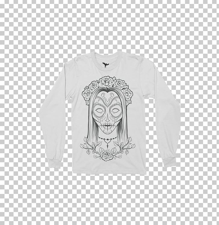 T-shirt Sleeve Day Of The Dead Calavera Sticker PNG, Clipart, Black, Black And White, Bumper Sticker, Calavera, Catrina Free PNG Download