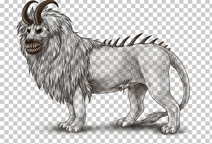 White Lion Color Drawing PNG, Clipart, Animal, Animals, Artwork, Big Cats, Black And White Free PNG Download