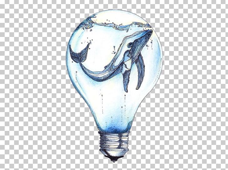 Incandescent Light Bulb Whale Drawing Art PNG, Clipart, Abziehtattoo, Animal, Art, Color, Drawing Free PNG Download