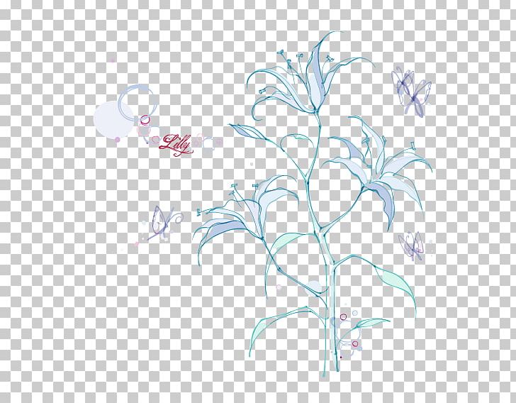 Lilium Flower Drawing PNG, Clipart, Arumlily, Blue, Branch, Computer Wallpaper, Curve Free PNG Download