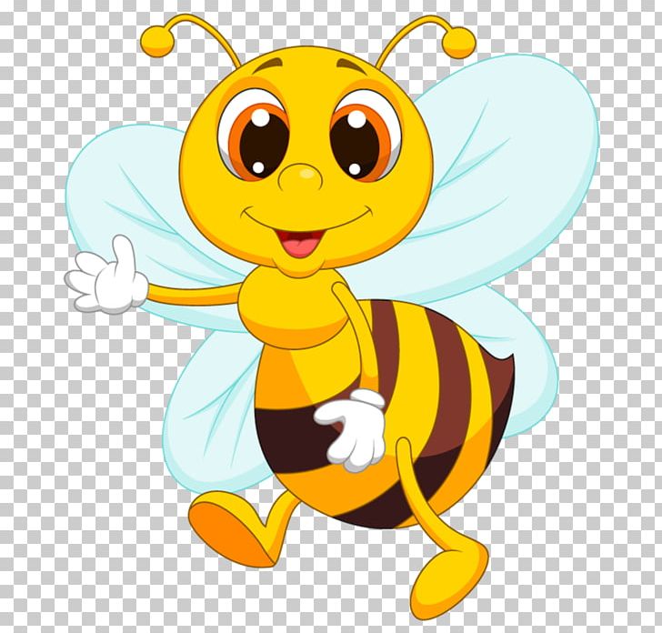 Bee Cartoon Png Clipart Animated Art Artwork Bee Bee Cartoon Free Png Download