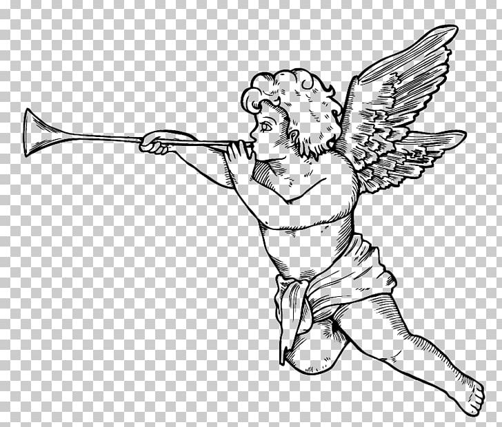 Cherub Graphics Cupid Angel PNG, Clipart, Angel, Arm, Art, Artwork, Black And White Free PNG Download