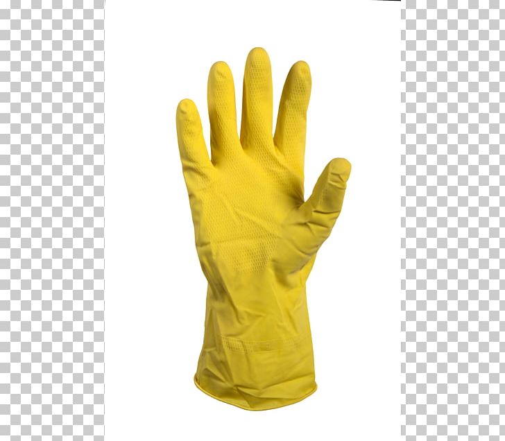Rubber Glove Natural Rubber Latex Yellow PNG, Clipart, Cleaning, Finger, Food Safety, Glove, Hand Free PNG Download