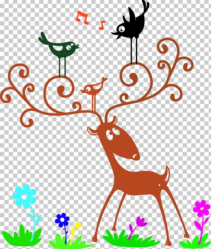 Wall Decal Deer Sticker Bird PNG, Clipart, Animal Figure, Animals, Antler, Artwork, Bird Free PNG Download