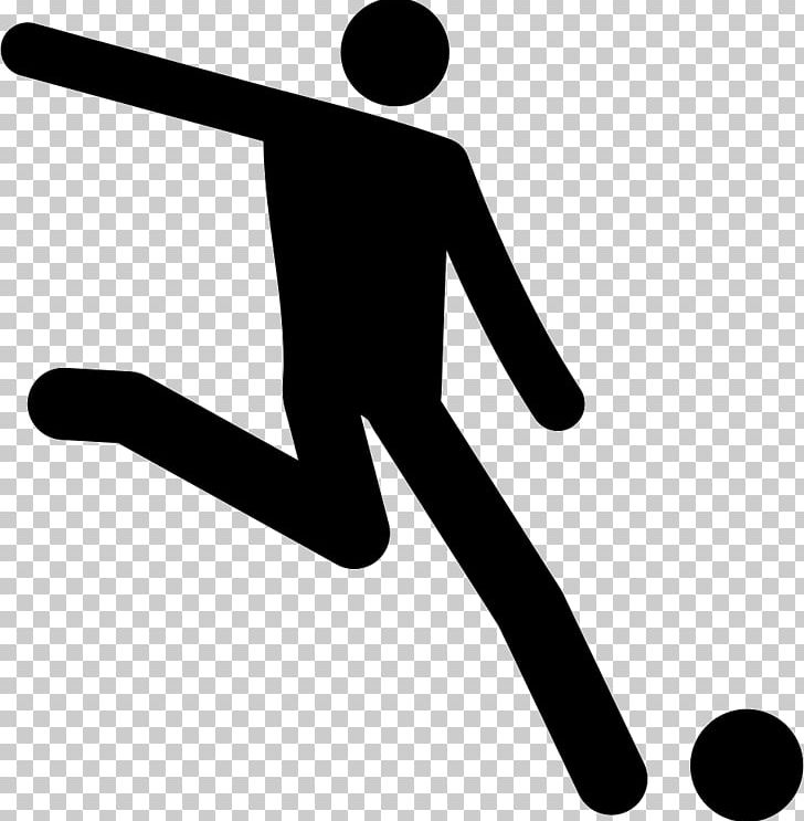 Computer Icons Football Player Brazil National Football Team Sport PNG, Clipart, Angle, Area, Ball, Black, Black And White Free PNG Download