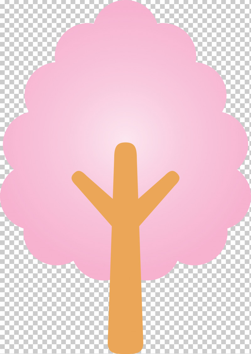 Pink Cross Cloud Symbol Religious Item PNG, Clipart, Abstract Tree, Cartoon Tree, Cloud, Cross, Material Property Free PNG Download