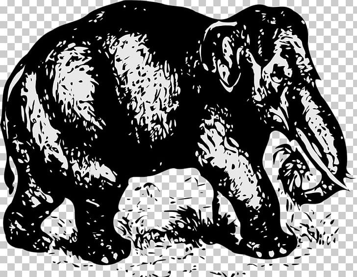 African Elephant Indian Elephant PNG, Clipart, Africa, Art, Bear, Black And White, Carnivoran Free PNG Download