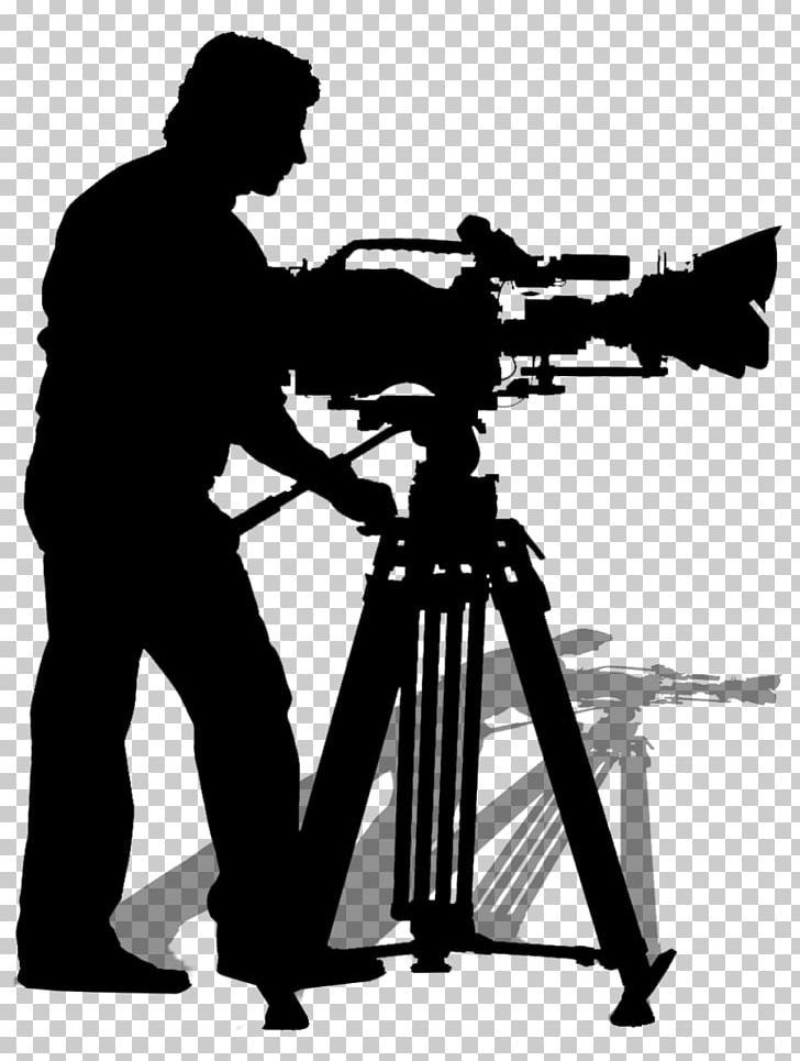 Camera Operator Silhouette Stock Photography Video PNG, Clipart, Angle, Animals, Black And White, Camera, Camera Accessory Free PNG Download