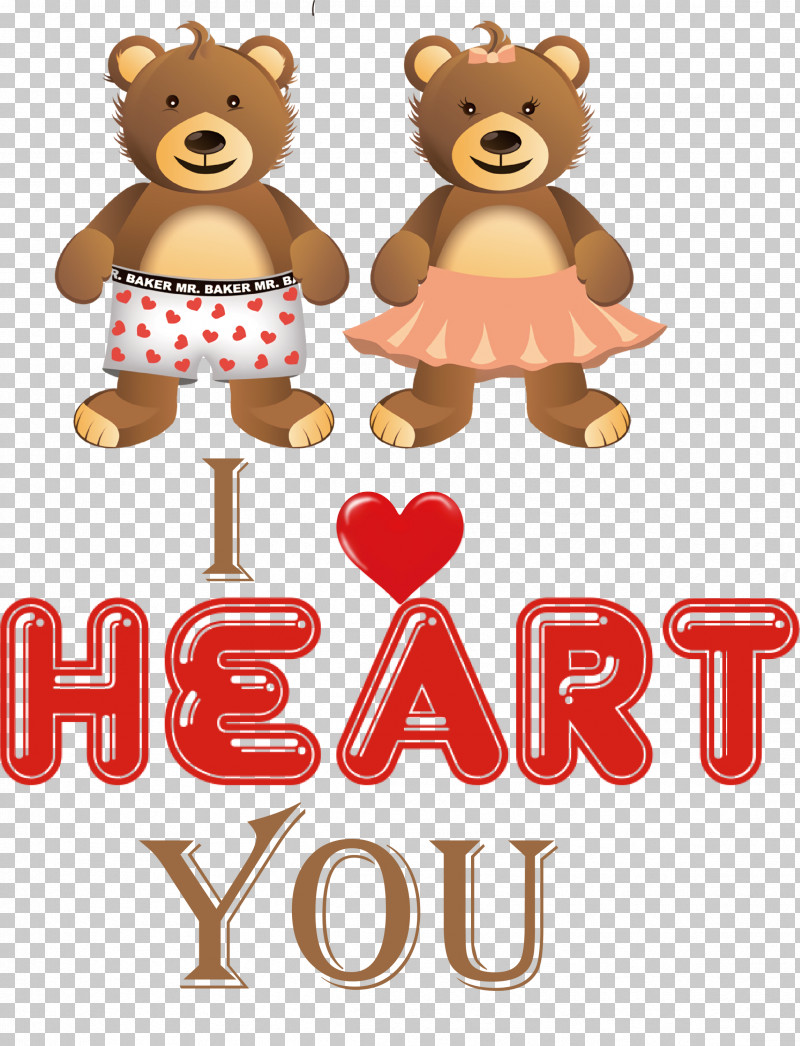 I Heart You I Love You Valentines Day PNG, Clipart, Bears, Cartoon M, Childrens Film, I Heart You, I Love You Free PNG Download