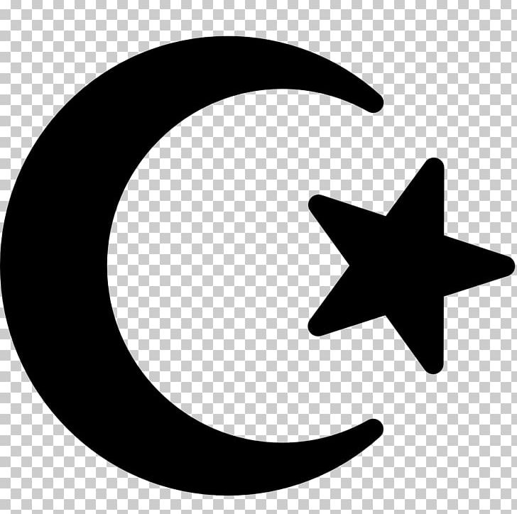 Star And Crescent Symbols Of Islam Star Polygons In Art And Culture PNG, Clipart, Angle, Art, Black And White, Circle, Computer Icons Free PNG Download