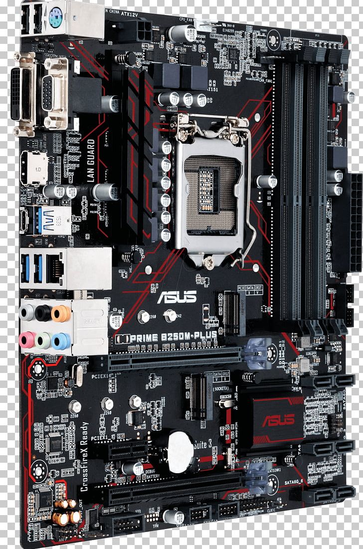 Intel Kaby Lake MicroATX LGA 1151 ASUS 1151 Prime B250M-Plus M-Atx 90MB0SI0-M0EAY0 PNG, Clipart, Asus, Asus Prime, Computer Accessory, Computer Hardware, Electronic Device Free PNG Download