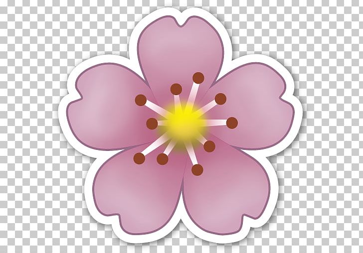 Emoji Sticker Flower IPhone Emoticon PNG, Clipart, Blossom, Cherry Blossom, Emoji, Emoji Movie, Emoticon Free PNG Download