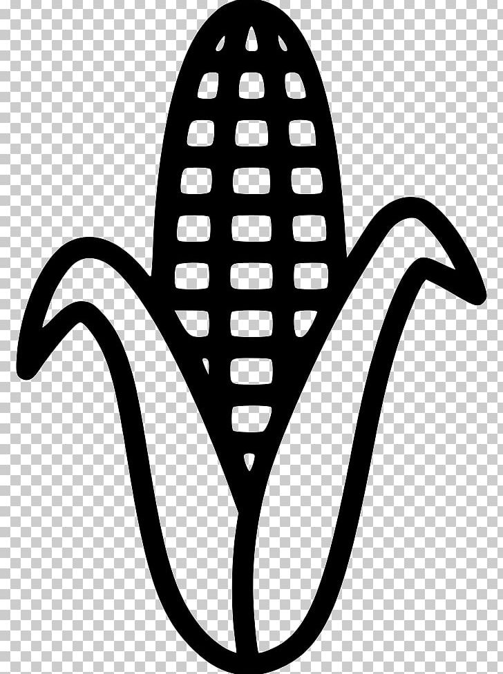 Maize Corn Clipart Black
