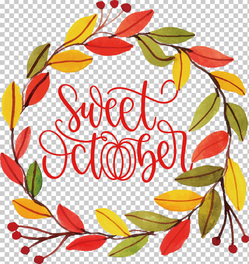 Sweet October October Fall PNG, Clipart, Autumn, Drawing, Fall, Line, Logo Free PNG Download