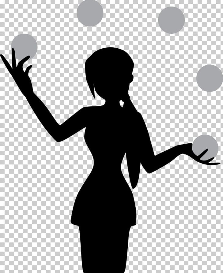 Juggling Silhouette Circus Clown PNG, Clipart, Acrobatics, Arm, Black, Black And White, Blog Free PNG Download