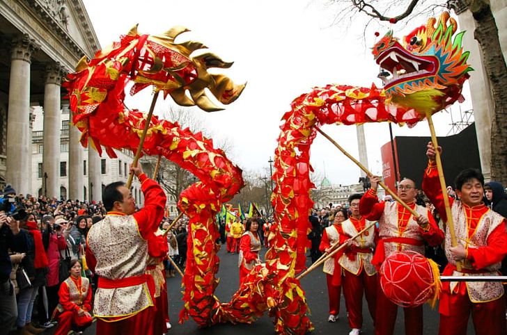 Chinese New Year Tradition Dragon Dance Culture PNG, Clipart, Carnival ...