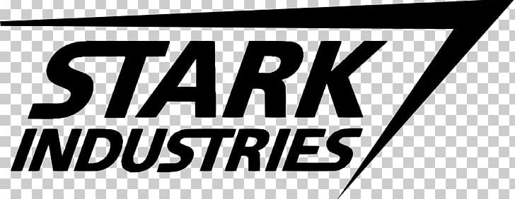 Iron Man Stark Industries Decal Marvel Cinematic Universe Logo PNG, Clipart, Area, Avengers, Black And White, Brand, Bumper Sticker Free PNG Download
