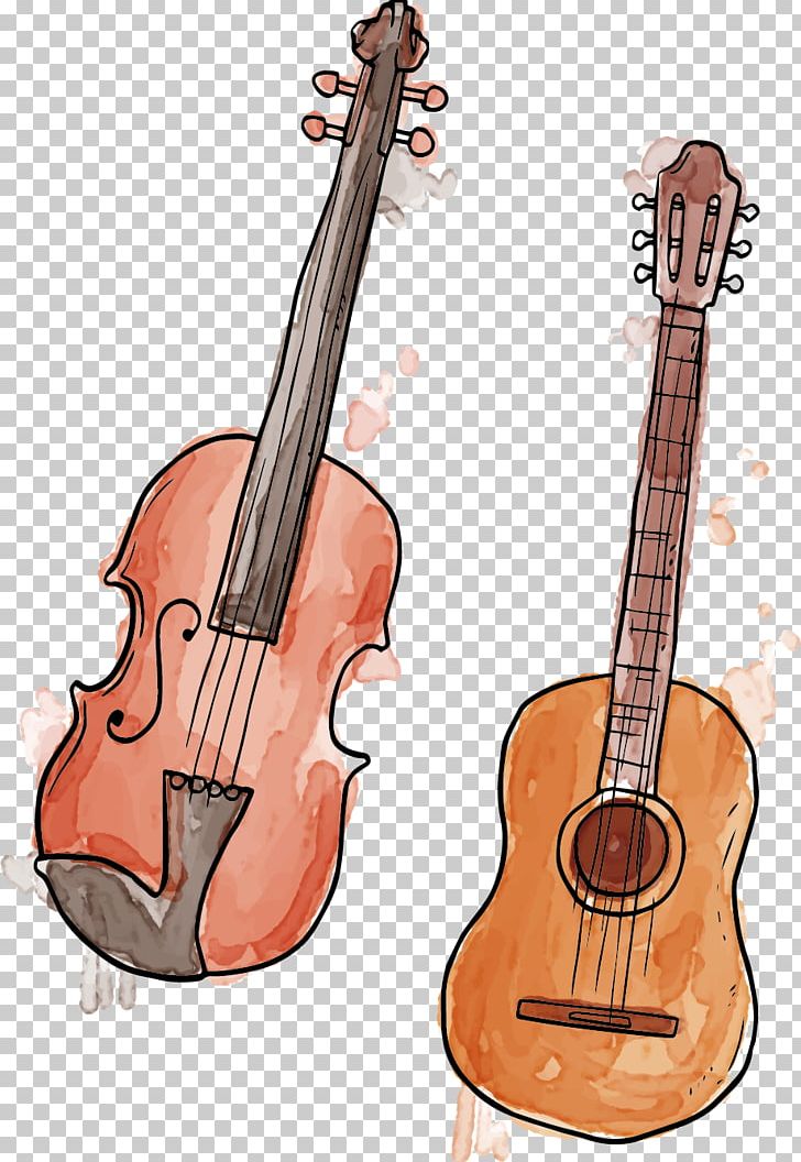 Musical Instrument Watercolor Painting Trumpet PNG, Clipart, Background Vector, Bowed String Instrument, Music Icon, Music Note, Painting Free PNG Download
