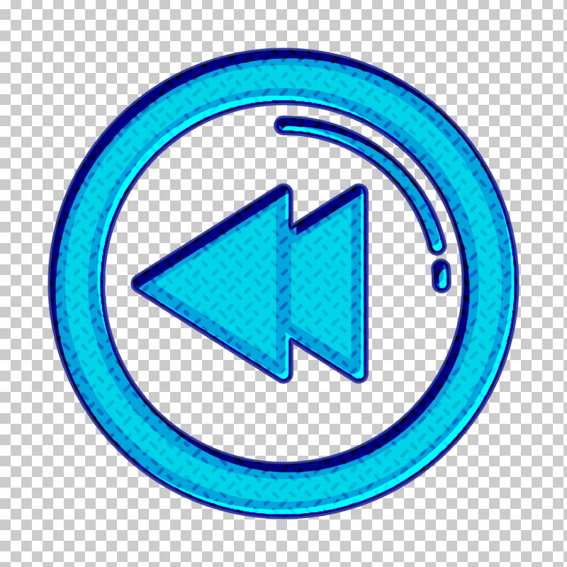Back Icon Movie  Film Icon Backward Icon PNG, Clipart, Aqua, Back Icon, Backward Icon, Circle, Electric Blue Free PNG Download