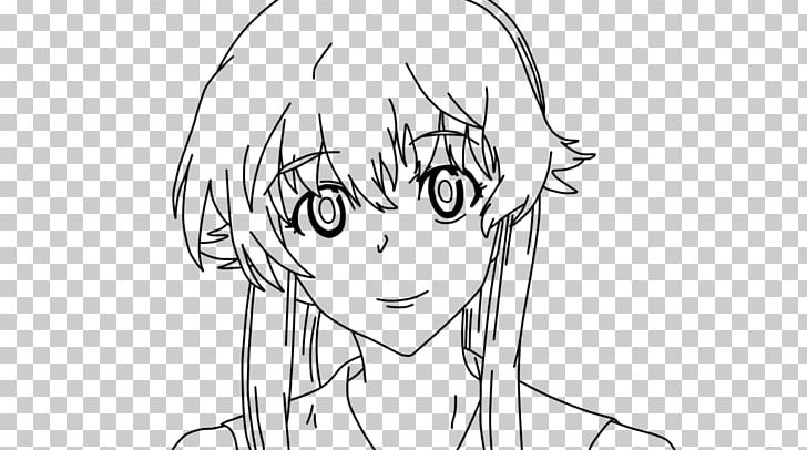 Yuno Gasai Future Diary Drawing Coloring Book Sketch PNG, Clipart, Anime, Arm, Black, Black And White, Cartoon Free PNG Download