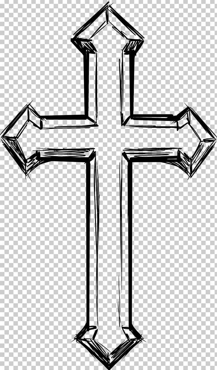 christian cross sketches