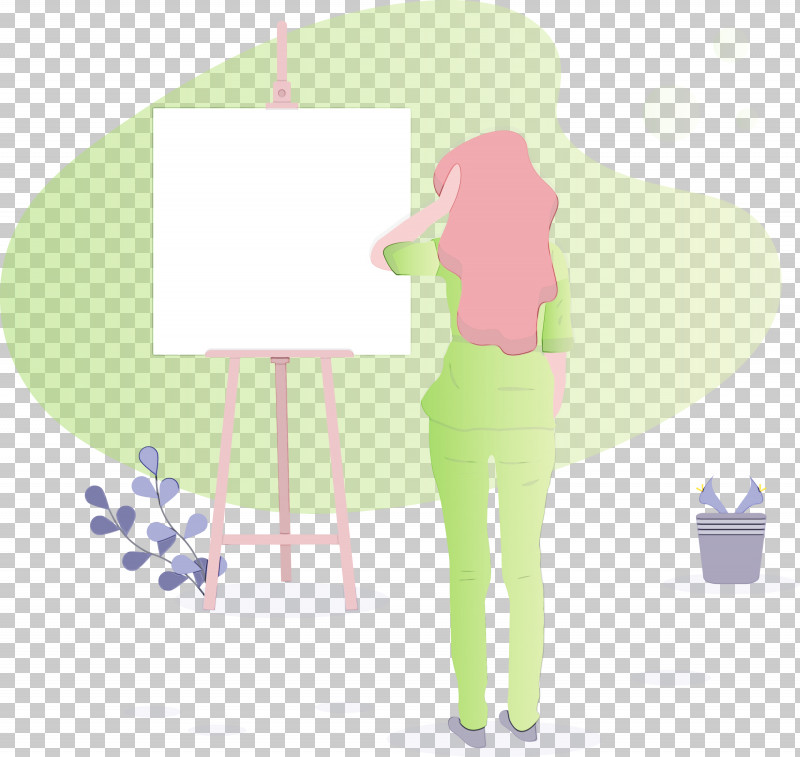 Cartoon Standing PNG, Clipart, Art, Cartoon, Girl, Paint, Standing Free PNG Download