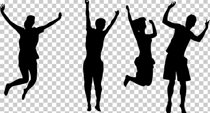 Jumping PNG, Clipart, Arm, Black And White, Computer Icons, Hand, Happiness Free PNG Download