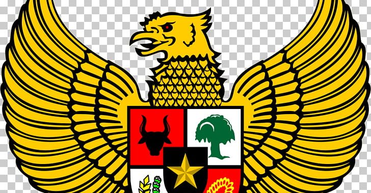 National Emblem Of Indonesia Pancasila Bhinneka Tunggal Ika Garuda PNG, Clipart, Airlangga, Bhinneka Tunggal Ika, Black And White, Culture Of Indonesia, Emblem Free PNG Download