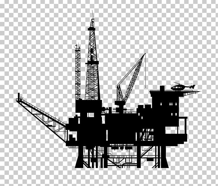 Oil Platform Drilling Rig Petroleum Oil Well PNG, Clipart, Black And White, Derrick, Drill, Drilling Rig, Gasoline Free PNG Download