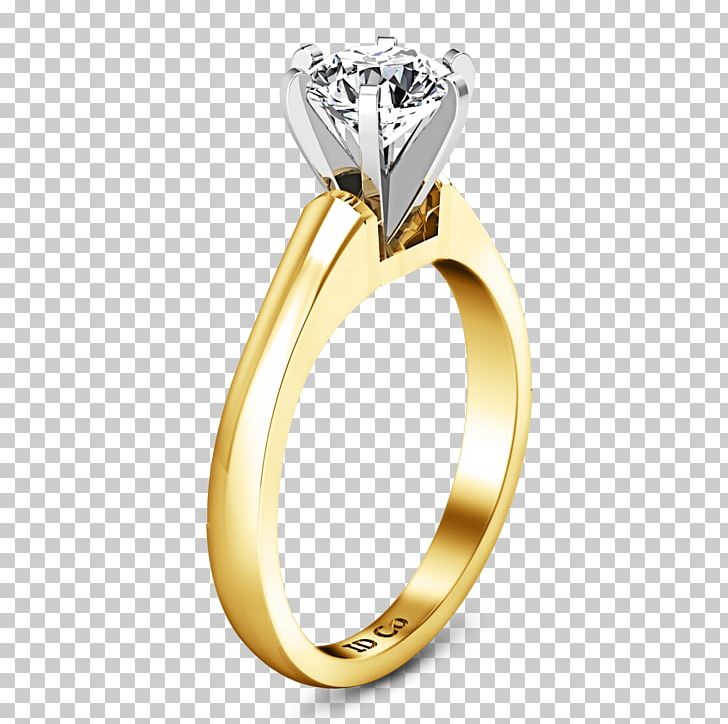 Solitaire Diamond Engagement Ring Wedding Ring PNG, Clipart, Body Jewellery, Body Jewelry, Color, Colored Gold, Diamond Free PNG Download