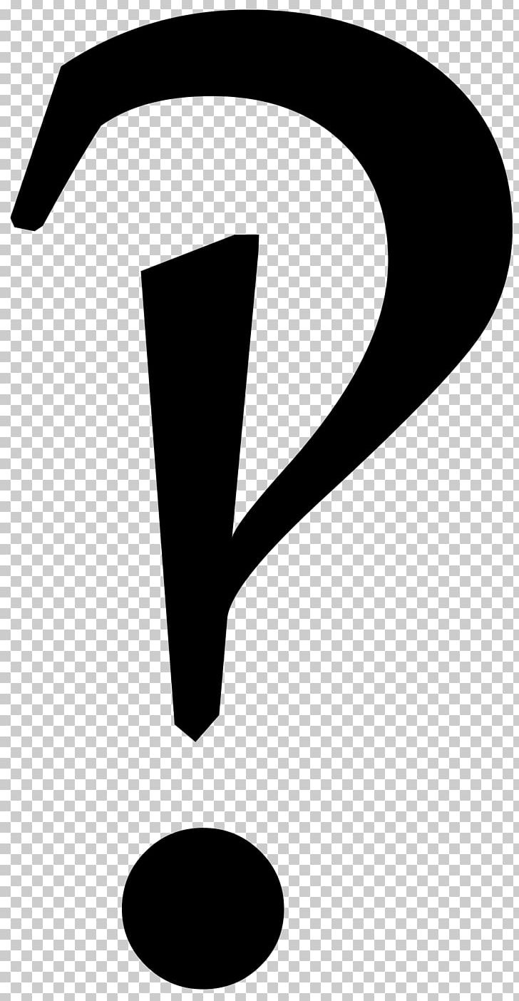 Interrobang Exclamation Mark Question Mark Punctuation Rhetorical Question PNG, Clipart, Angle, Black And White, English, Full Stop, Interjection Free PNG Download