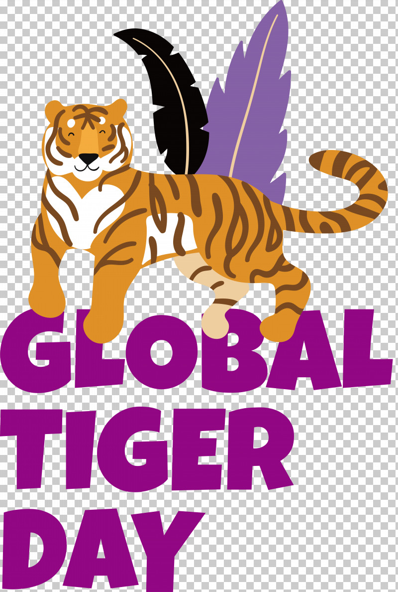 Cat Tiger Cartoon Whiskers Small PNG, Clipart, Cartoon, Cat, Logo, Purple, Small Free PNG Download