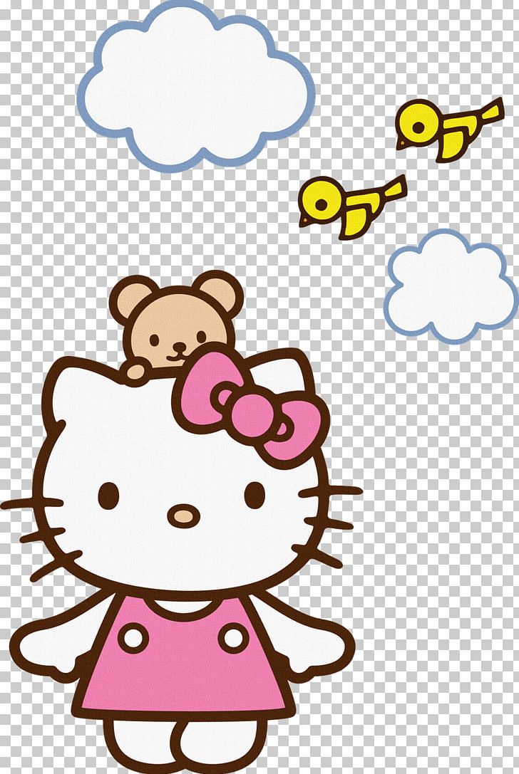 hello kitty with teddy bear