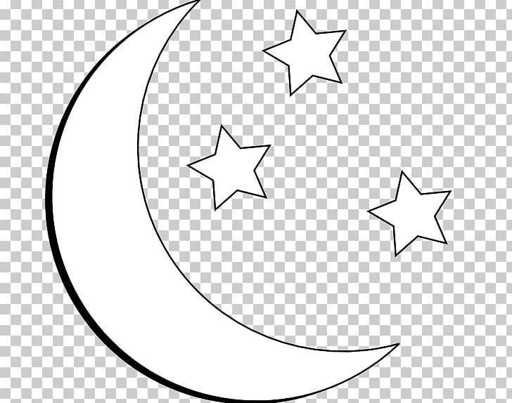 Star Moon Black And White PNG, Clipart, Angle, Area, Black, Black And White, Circle Free PNG Download