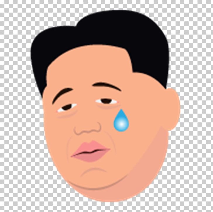 Kim Jong-un North Korea Face With Tears Of Joy Emoji Sticker PNG, Clipart, Celebrities, Cheek, Chin, Dictator, Ear Free PNG Download