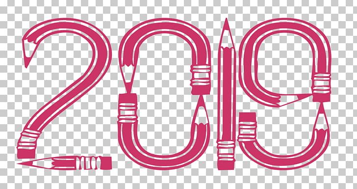 2019 New Year Text. PNG, Clipart, Art, Line, Magenta, Pink, Pink M Free PNG Download