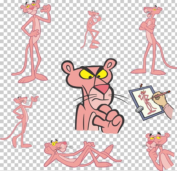 Cartoon The Pink Panther Inspector Clouseau PNG, Clipart, Area, Arm, Art, Decal, Drawing Free PNG Download