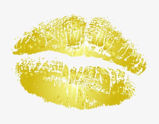 Lips Printed On The White Free To Pull PNG, Clipart, Free Clipart, Gold, Kiss, Kiss Marks, Lip Free PNG Download