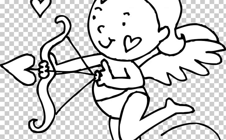 Coloring Book Cupid Valentine's Day Page PNG, Clipart,  Free PNG Download
