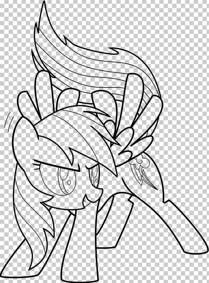 Rainbow Dash Pinkie Pie Rarity Coloring Book Pony PNG, Clipart, Arm, Art, Artwork, Black, Cart Free PNG Download