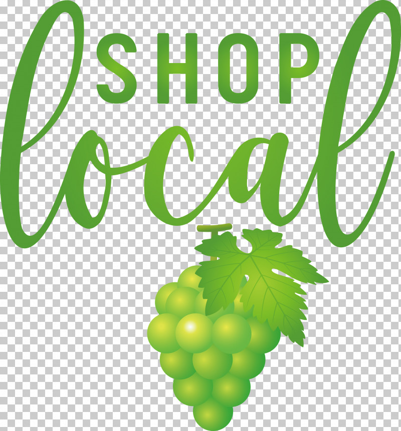 SHOP LOCAL PNG, Clipart, Family, Fruit, Grape, Green, Leaf Free PNG Download