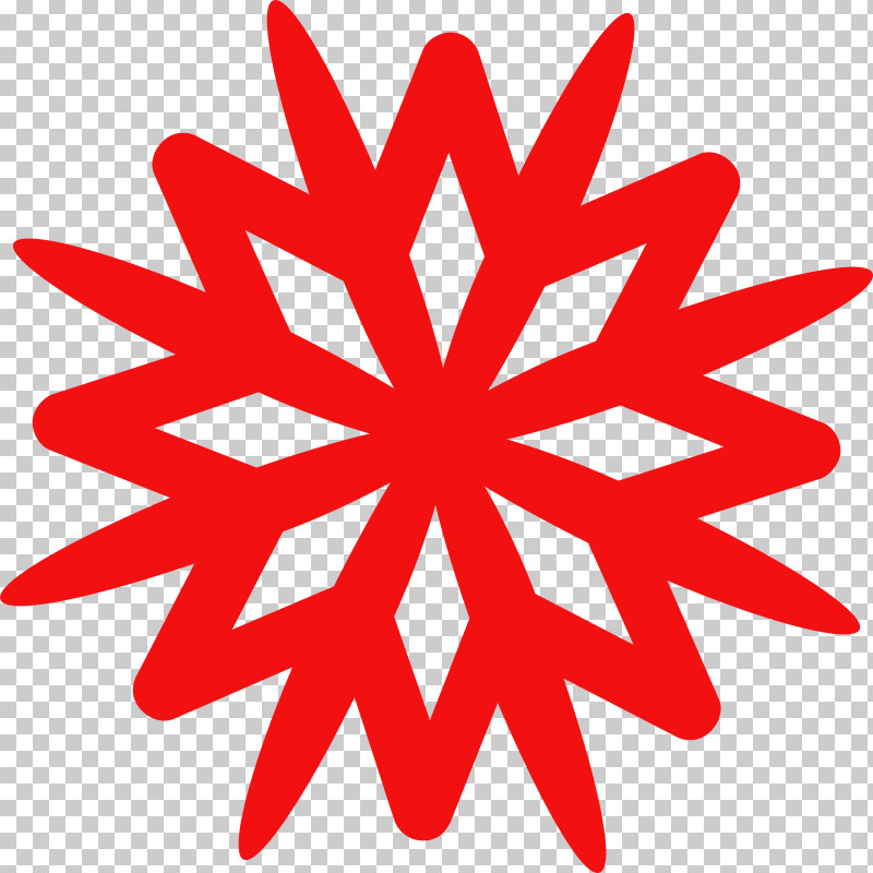 Snowflake PNG, Clipart, Red, Snowflake Free PNG Download