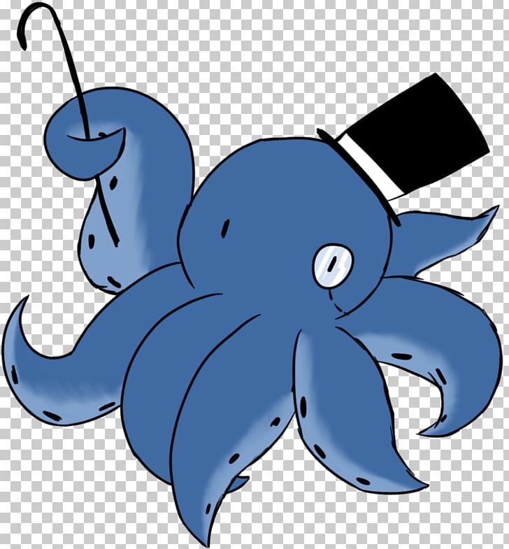 Octopus Cobalt Blue Cephalopod PNG, Clipart, Artwork, Blue, Cartoon, Cephalopod, Character Free PNG Download