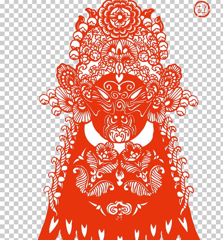 Peking Opera Chinese Paper Cutting Chinese Opera PNG, Clipart, Area, Art, Creative, Creative Arts, Face Free PNG Download