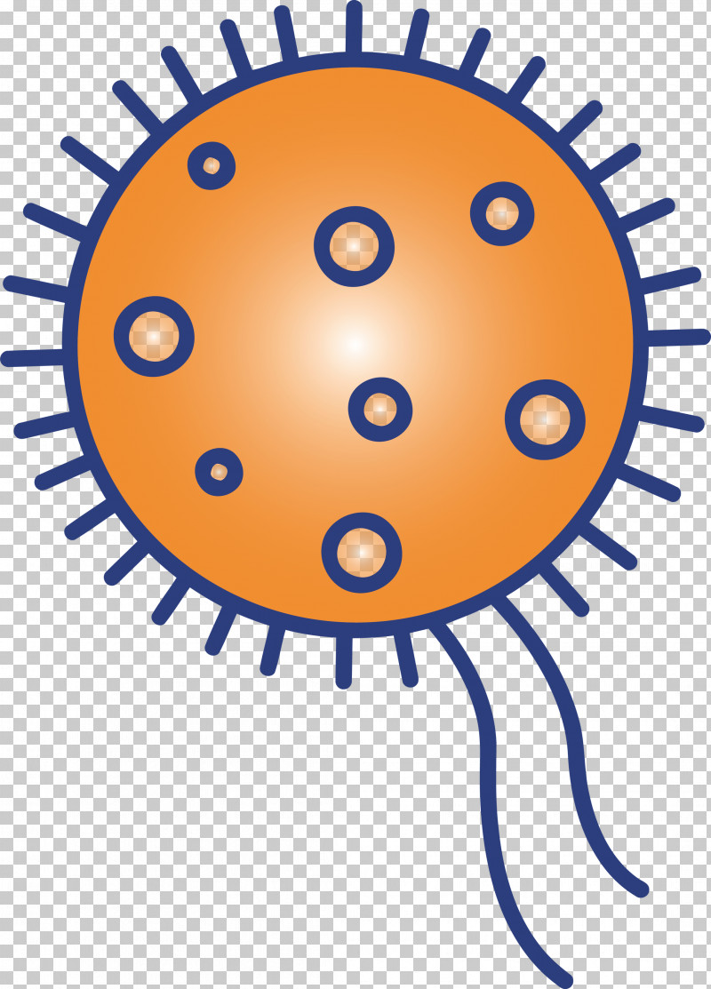 Bacteria Germs Virus PNG, Clipart, Bacteria, Circle, Germs, Orange, Smile Free PNG Download