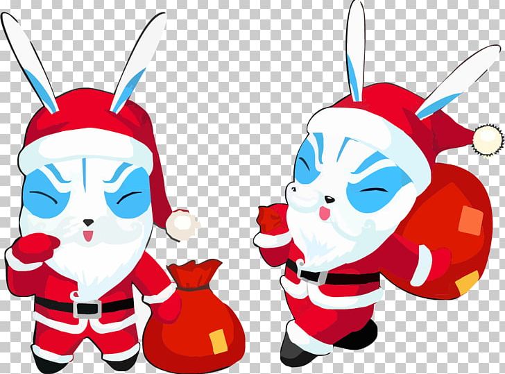 Santa Claus Rabbit Christmas PNG, Clipart, Animal, Animation, Art, Bag, Bags Free PNG Download