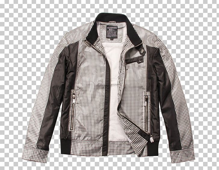 Leather Jacket Tartan Outerwear Sleeve PNG, Clipart, Clothing, Computer Icons, Denim Jacket, Design, Designer Free PNG Download