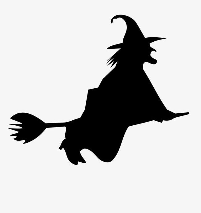 Witch Silhouette PNG, Clipart, Broom, Christmas, Creative, Creative Christmas, Halloween Free PNG Download