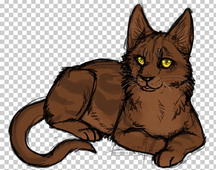brown cat clipart
